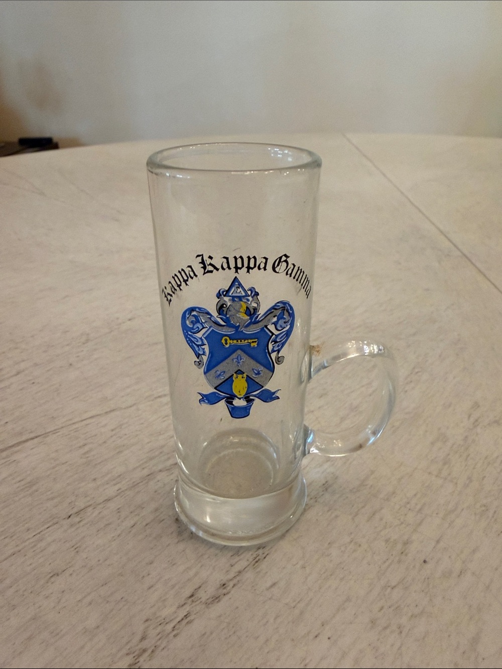 Vintage Kappa Kappa Gamma Crest Shot Glass